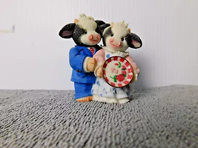 MARY's MOO MOOs Hoofy Anniversay ENESCO FIGURINE 468789 Marriage Anniversary Cow • $19.95