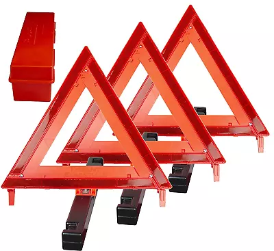 TYRANT Emergency Safety Warning Triangles – Roadside Kit For Car Truck RV Veh... • $34.87