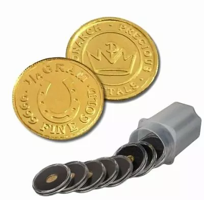 1/4 Gram .9999 Fine Gold Round - Horseshoe - In Capsule • $35.59