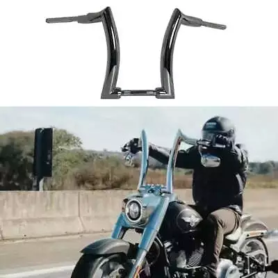 Ape Hangers 10  Black 1  Clamp For Harley Yamaha Bobber 2  Thick • $547.73