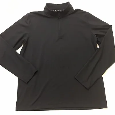 UNDER ARMOUR Tactical Cold Gear Softshell Jacket Mens XL Black 1/4 Zip Waffle • $37.87
