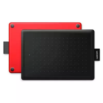 Wacom One Creative Graphics Small Tablet 6  Digital Drawing Only Red & Black • $18.97