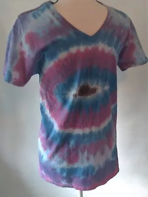 943 Hand DesignedTie Dyed Blue & Violet SM Adult Shirt Priced LowTo Go! • $7