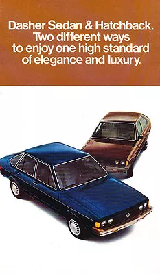 $6.84 • Buy 1978 VW Volkswagen Dasher Sedan And Wagon - Car Dealer Sales Brochure Folder
