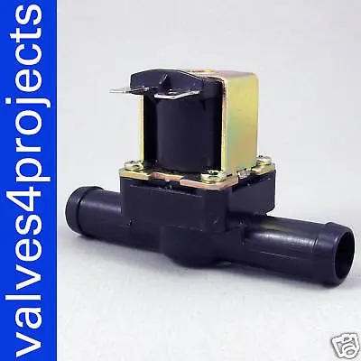 5/8  12 Volt DC Gravity Feed Electric Solenoid Valve Hose Barbs Water 12VDC N/C • $13.99