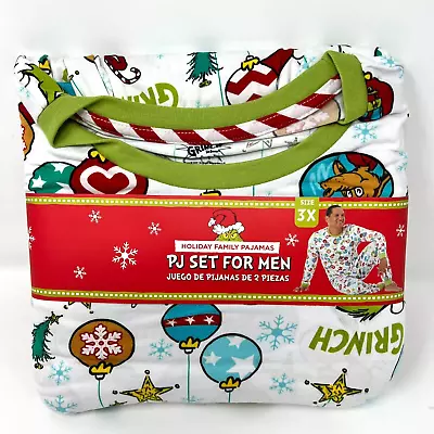 NWT Family Dr Seuss Grinch Christmas PJ Set Pajamas Christmas Size Men's XXXL 3X • $24.95