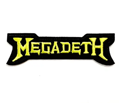 £2.70 • Buy Megadeth Iron On / Sew Embroidered Patch Badge Collectable Rock Metal Band Music