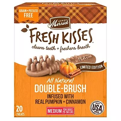 Merrick Fresh Kisses Dog Dental TreatsInfused With Real Pumpkin And Cinnamon... • $38.99