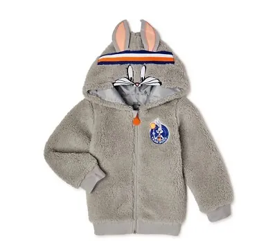NWT 3T 3 SPACE JAM Bugs Bunny Coat Hoodie Costume Birthday Christmas Basketball • $22.80