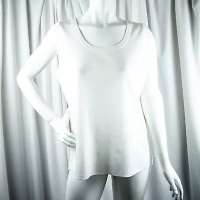 MISOOK New White Solid Acrylic Women Tank Top Size L XL • $200