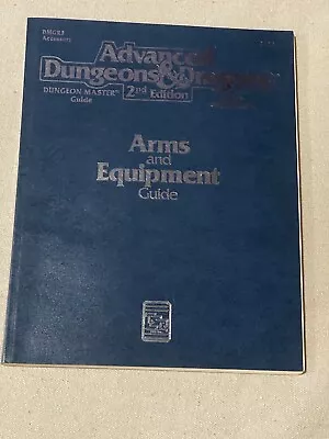 Arms And Equipment Guide Advanced Dungeons & Dragons 2nd Edition 1991 TSR 2123 • $15.95