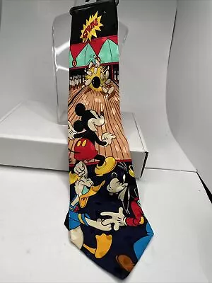 Men's Novelty Necktie DISNEY Store Mickey Mouse Bowling Alley Pins Ball NWT • $45