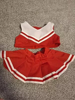 BUILD A BEAR WORKSHOP CLOTHES CHEERLEADER  OUTFIT RED TOP & SKIRT Bear Factory • £8