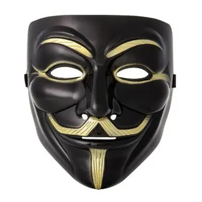 5pk Anonymous Hacker V For Vendetta Black Masks Halloween Cosplay FAST SHIP! AD4 • $29.89