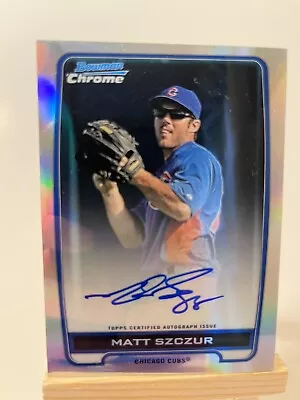 2012 Bowman Chrome Matt Szczur Auto BCA-MS /500 • $7.99