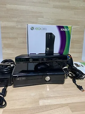 Microsoft Xbox 360 W/ Kinect 250GB Console (NTSC) 1439 Complete + 2 Random Games • $189.95