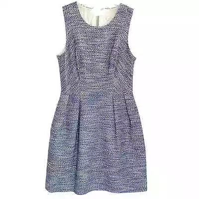 Shoshanna Blue Belle Sleeveless Tweed Style Women's Dress Size 2 • $38