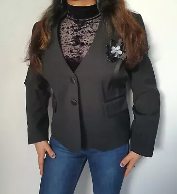 £16.90 • Buy BERKETEX LADIES VTG BLACK Smart Office Workwear Occasion Blazer Jacket Size 14