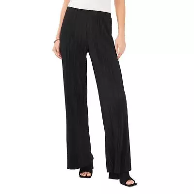 Vince Camuto Womens Black Pleated Pull On Wide Leg Pants Trousers XS BHFO 7278 • $16.99