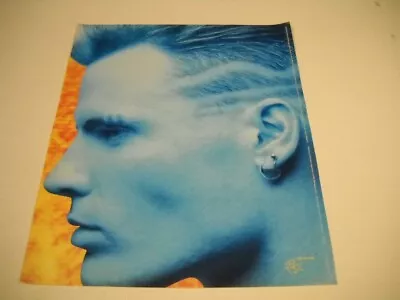 VANILLA ICE Is Large COOL BLUE Head Shot Side Profile 1990 Promo Poster Ad • $9.95