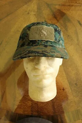 Usmc Marine Corps Fleet Marines Marpat Woodland Camo Combat Ballcap Ball Cap Hat • $21.99
