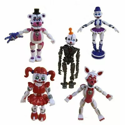 $42.98 • Buy Five Nights At Freddy's Sister Location Figures Baby Fnaf Toys 5Pcs Gifts