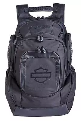 Harley-Davidson Rubber Bar & Shield Legend Rugged Polyester Backpack - Black • $151.95