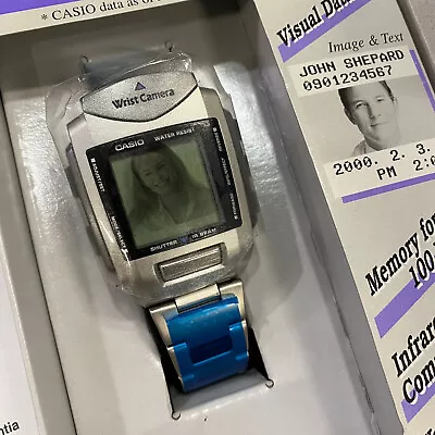 CASIO WQV-1D-8DR Wrist Camera Digital  Watch Rare Vintage New In Box NOS • $380