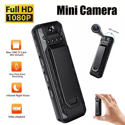 Mini Camera Full HD 1080P Body Camcorder Night Vision DV Video Voice Recorder • £18.89