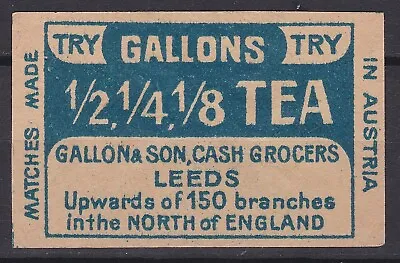 Old Matchbox Label Austria Gallons Tea • $2.99