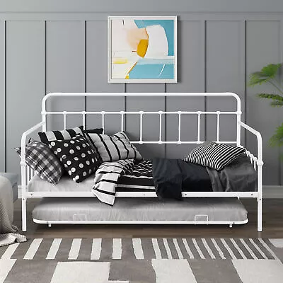 Metal Frame Daybed With Trundle 52439 • $130.89
