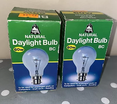 2 X Craftlight 60w GLS Blue Light Bulb For Natural Daylight In B22 • £15.99