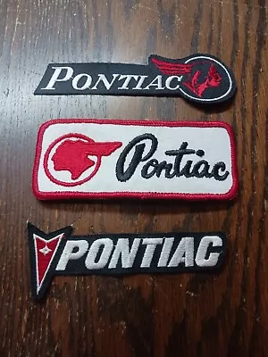 3x Vintage Patches Pontiac Car Logo Patch Lot • $24.99