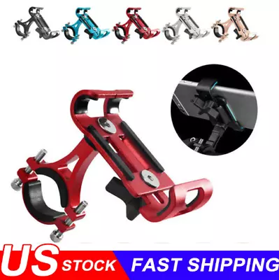 360° Aluminum Motorcycle Bike Bicycle GPS Cell Phone Holder Handlebar Mount USA • $6.89