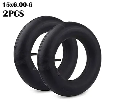 2Pcs 15x6.00-6 Inner Tube Ride On Lawn Mower Garden Tractor Also Fit 15x5.50-6 • £8.99