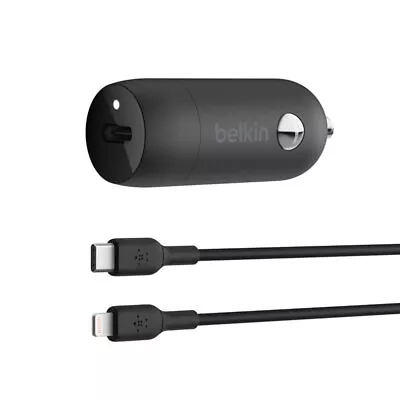 Belkin Boost Car Charger For Apple 30W USB-C To Lightning MFI-Certified Cable 1M • $51