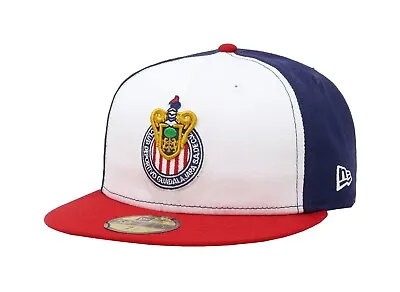 $52 • Buy New Era 59Fifty Men's Cap Chivas De Guadalajara Mexican Soccer Club Fitted Hat