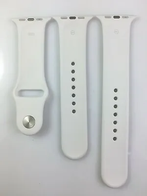 Original Apple Watch Series 9 8 7 6 SE 5 4 Sport Band 42mm 44mm 45MM Soft White • £47.05