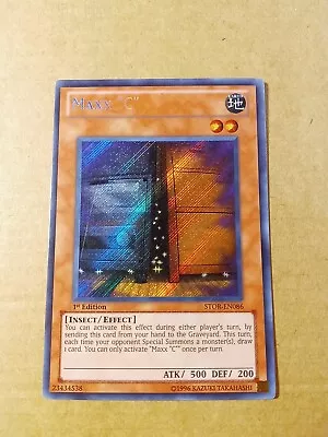 MAXX  C  STOR-EN086 1st Ed Secret Rare Yugioh NM/VLP • $129.99