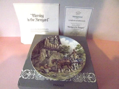£2.50 • Buy Wedgwood Collector Plate ~ Morning In The Farmyard ~ Life On The Farm ~ Boxed