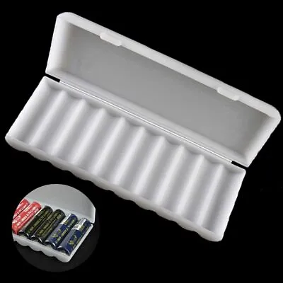 Container 18650 Battery White Cover Storage Box Battery Holder Hard Case • £3.28