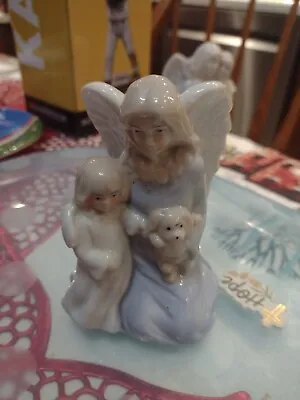 Vintage K's Collection Angel With Little Girl- Porcelain Paste • $10