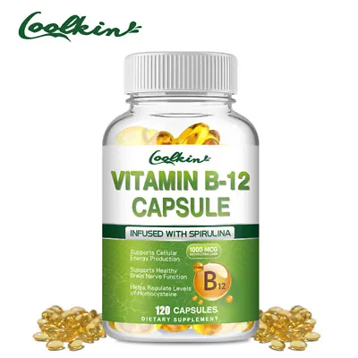 Vitamin B-12 Capsules 1000mcg - Boost Energy And Immunity Aids Nervous System • $10.17