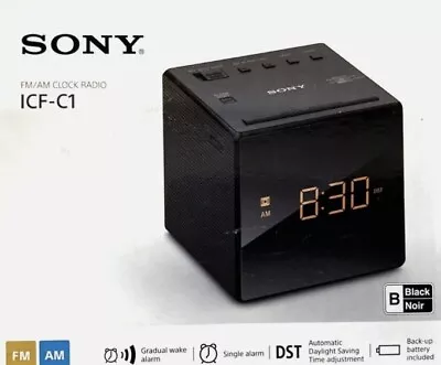 Sony ICF-C1 Alarm Clock Radio Priority Fast FREE Shipping!! NEW OTHER!! • $15.95