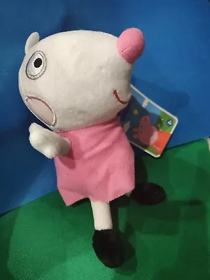 Peppa Pig  Suzy Sheep  8  Plush Stuffed Animal Pink Hasbro Licensed NEWwTag • $11.97