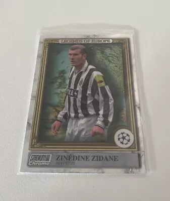 Zinedine Zidane Legends Of Europe Stadium Club Chrome Topps 2022-23 Juventus  • £4
