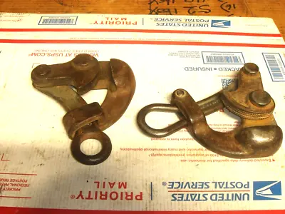 2  KLEIN & SONS Vintage Fence Wire Strecher Cable Puller CHICAGO USA 1604-20 Lot • $79.95