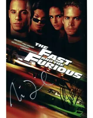 Vin Diesel Paul Walker Autographed Signed 8x10 Photo + COA • $135.80