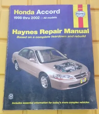 HAYNES Repair Manual 42014 HONDA ACCORD 1998-2002 • $15.99