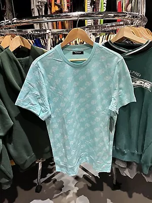 Pink Dolphin Clothing Tiffany Blue Plus Logo All Over Print New With Tags Tee M • $24.99